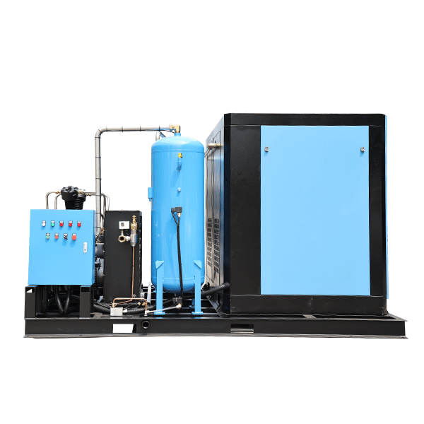 Screw Compressor with Booster